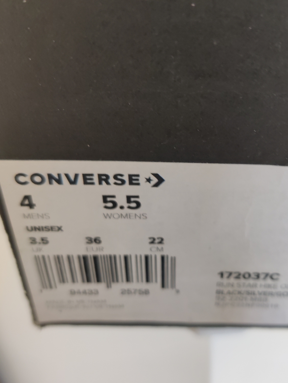 Women's Converse Run Star Hike Low Black 172037C - Picture 9 of 11